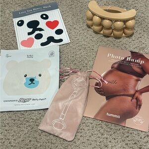 NWT Pregnancy Belly Care Set with Patches and Tattoos